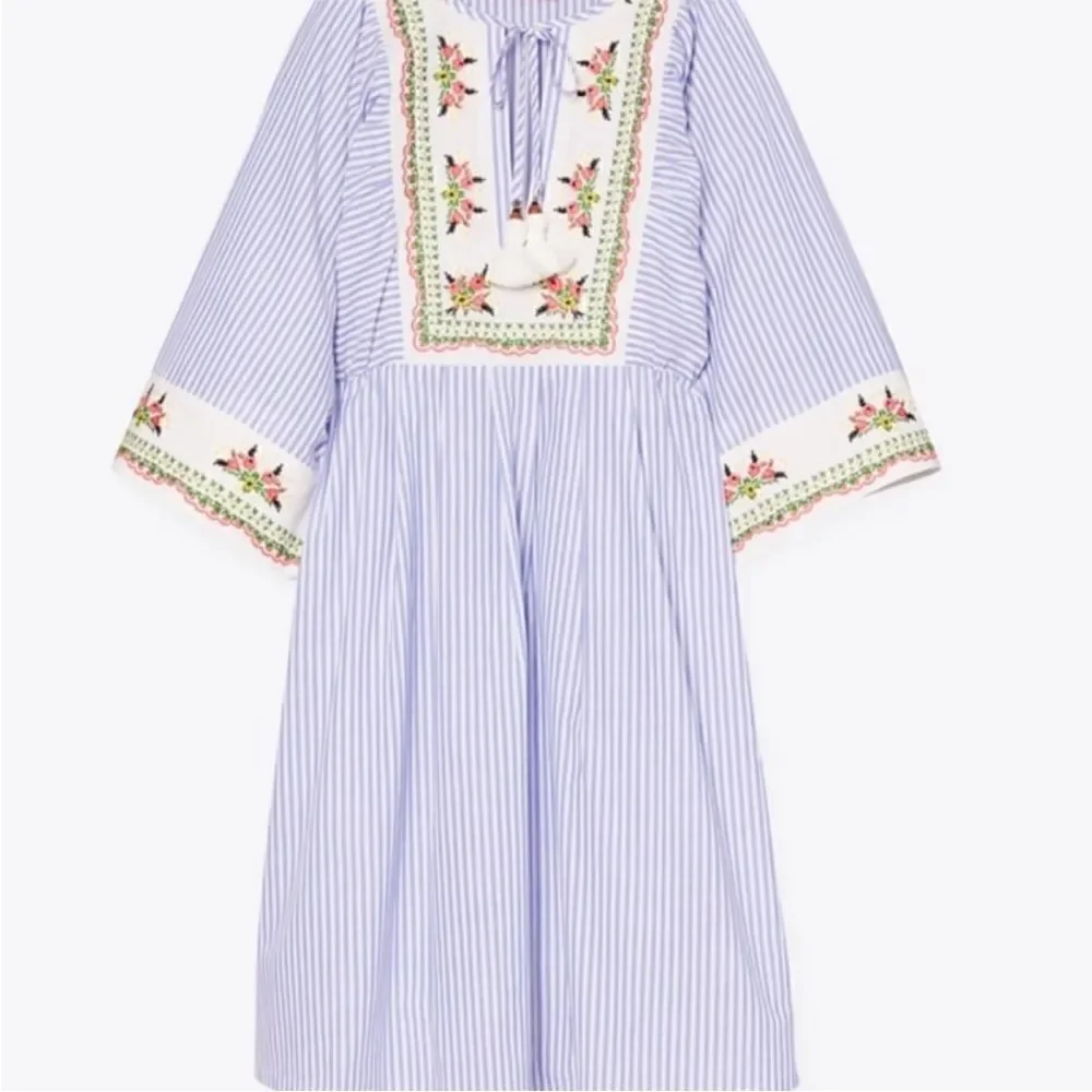 Tory Burch Tunic Caftan Stripes Beach XL Swim NWT Coverup Dress